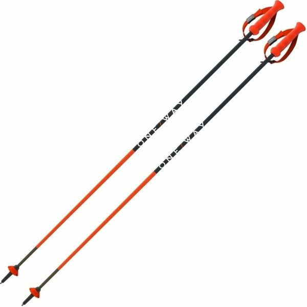 One Way One Way RD 13 Carbon Poles Orange/Black 115 cm Smučarske palice