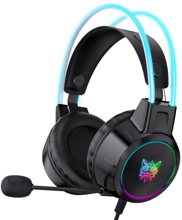 Onikuma Onikuma X15 PRO Double-Head Beam RGB Wired Gaming Headset Črna PC slušalke