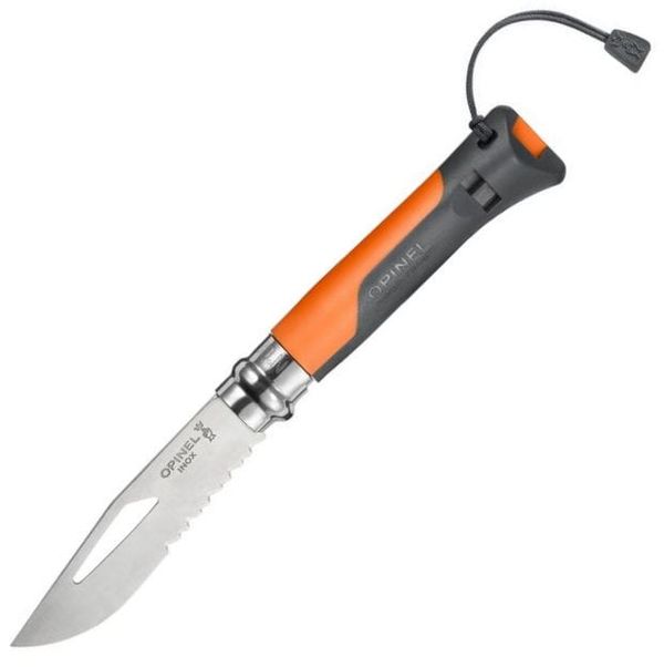 Opinel Opinel N°08 Stainless Steel Outdoor Plastic Orange Turistični nož