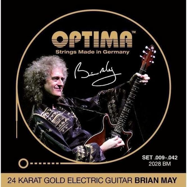 Optima Optima 2028-BM 24K Gold Electrics Brian May Signature