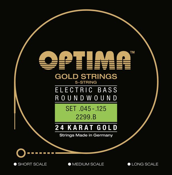 Optima Optima 2299.B 24K Gold Strings Low-B Regular Light