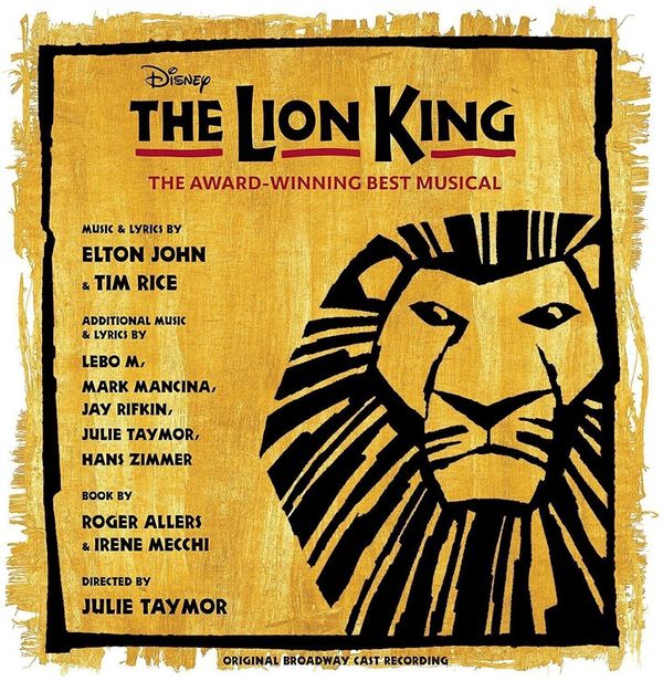 Original Broadway Cast Original Broadway Cast - Lion King / O.B.C.R. (Gold and Black Splatter Coloured) (Limited Edition) (2 LP)