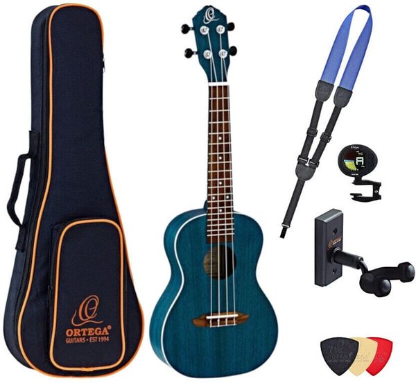 Ortega Ortega RUOCEAN Deluxe SET Koncertne ukulele Ocean Blue