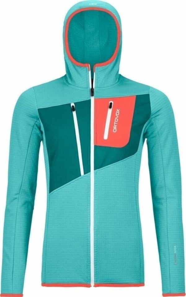 Ortovox Ortovox Fleece Grid Hoody W Ice Waterfall L Pulover na prostem