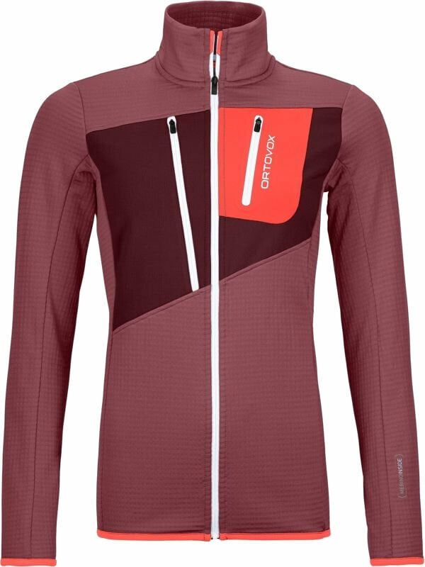 Ortovox Ortovox Fleece Grid Jacket W Mountain Rose L Pulover na prostem