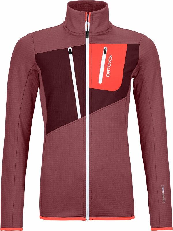 Ortovox Ortovox Fleece Grid Jacket W Mountain Rose XS Pulover na prostem