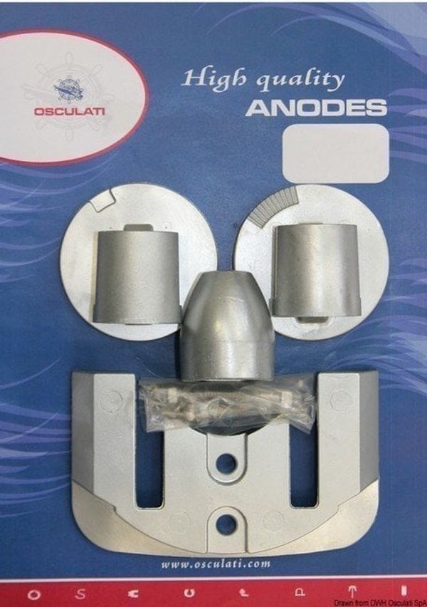 Osculati Osculati Anode Kit Mercruiser Bravo III-04 - Zinc