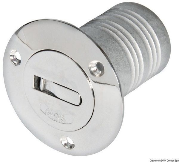 Osculati Osculati Chromed brass deck plug DIESEL 50 mm