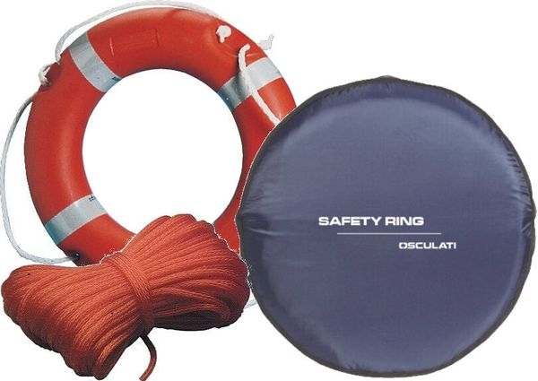 Osculati Osculati Ring Lifebuoy + Rope + Cover SET Blue Reševalna oprema