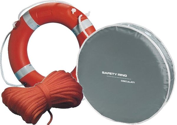 Osculati Osculati Ring Lifebuoy + Rope + Cover SET Grey Reševalna oprema