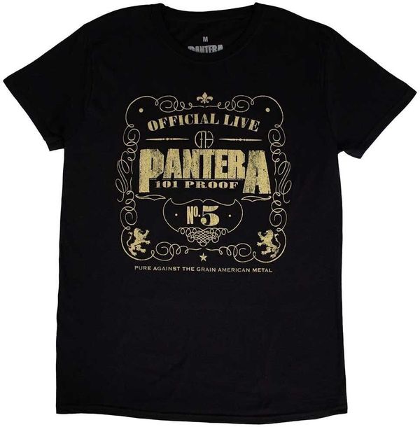 Pantera Pantera Majica 101 Proof Unisex Black M