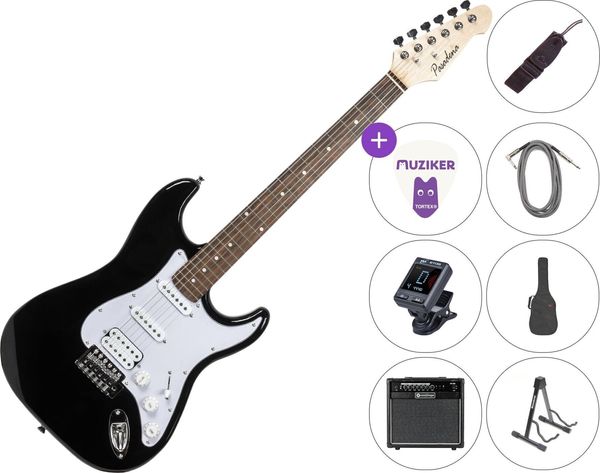 Pasadena Pasadena ST-11 SET 40W Black Električna kitara