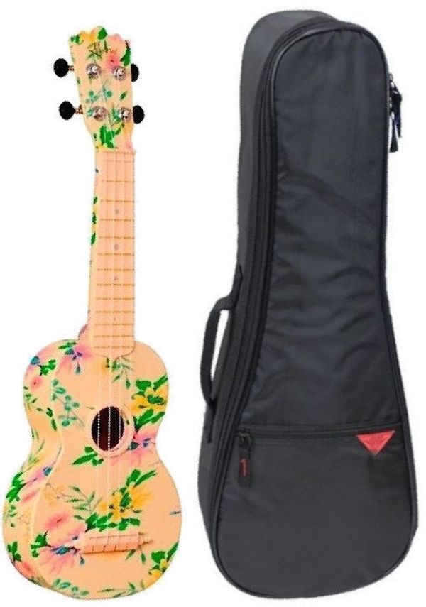Pasadena Pasadena WU-21F3-WH SET Soprano ukulele Floral