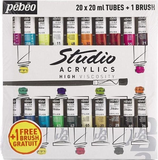 Pébéo Pébéo 69.2920 Set akrilnih barv 20 x 30 ml