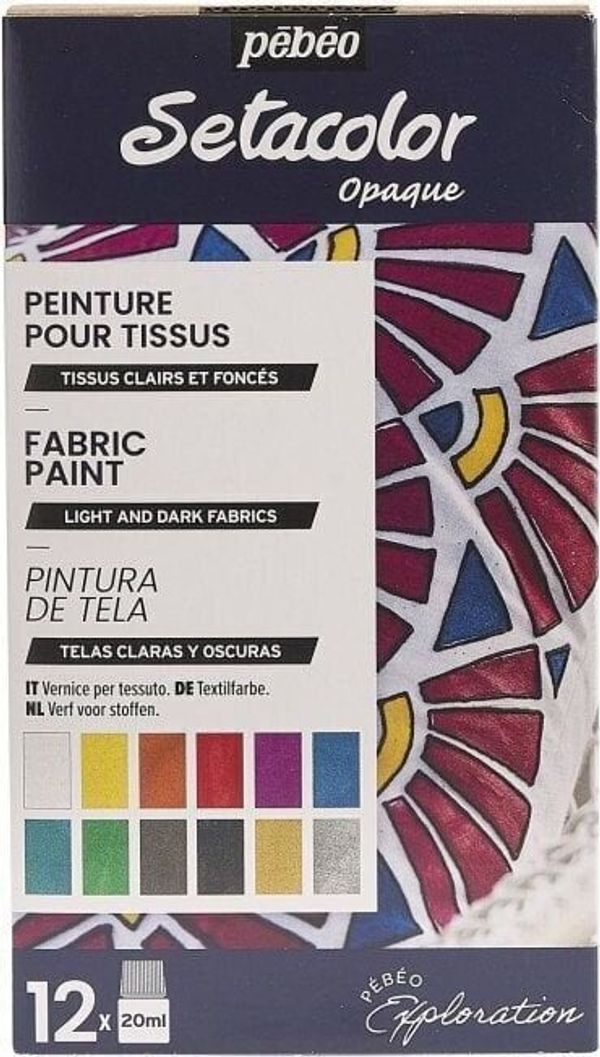 Pébéo Pébéo Setacolor Set barv za tekstil 12x20 ml