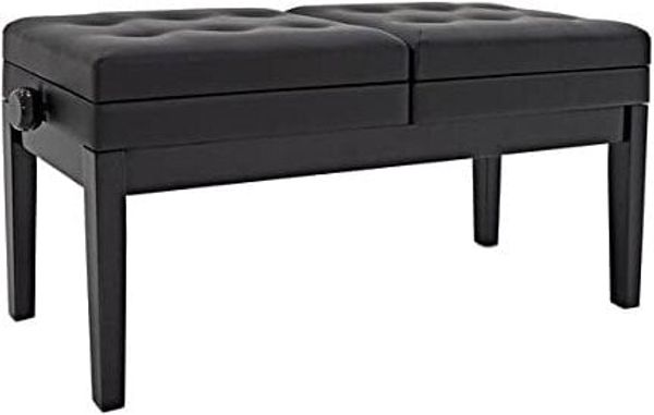 Pianonova Pianonova HY-PJ026 Dvojna klavirska stolica Black Gloss