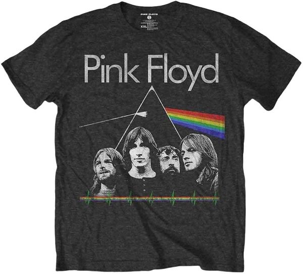 Pink Floyd Pink Floyd Majica Dark Side of the Moon Band & Pulse Unisex Charcoal Grey XL