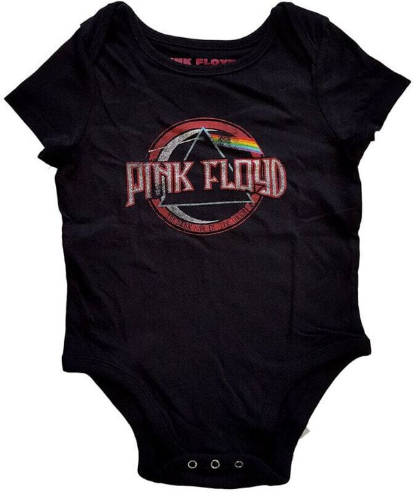 Pink Floyd Pink Floyd Majica Dark Side of the Moon Seal Baby Grow Unisex Black 1 Year