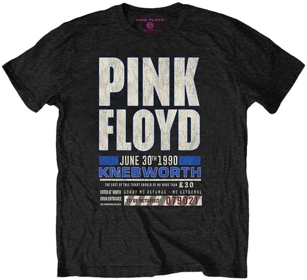 Pink Floyd Pink Floyd Majica Knebworth '90 Blue Unisex Black XL