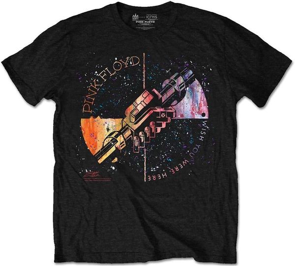 Pink Floyd Pink Floyd Majica Machine Greeting Orange Unisex Black 2XL