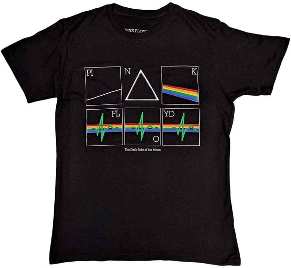 Pink Floyd Pink Floyd Majica Prism Heart Beat Unisex Black 2XL