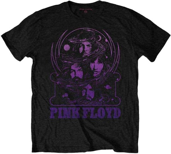 Pink Floyd Pink Floyd Majica Purple Swirl Unisex Black XL