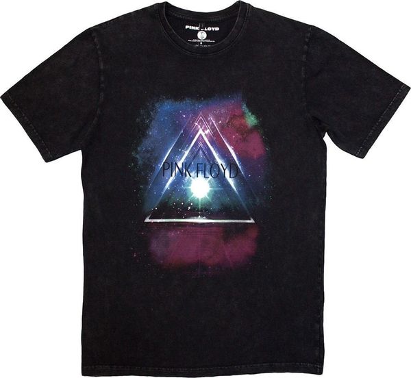 Pink Floyd Pink Floyd Majica Space Prism Stone Wash Unisex Black 2XL