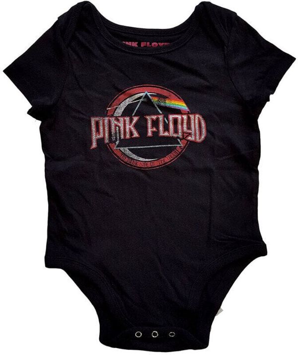 Pink Floyd Pink Floyd Majica Vintage Dark Side of the Moon Seal Kids Black 2 Years