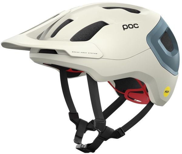 POC POC Axion Race MIPS Selentine Off-White/Calcite Blue Matt 55-58 Kolesarska čelada