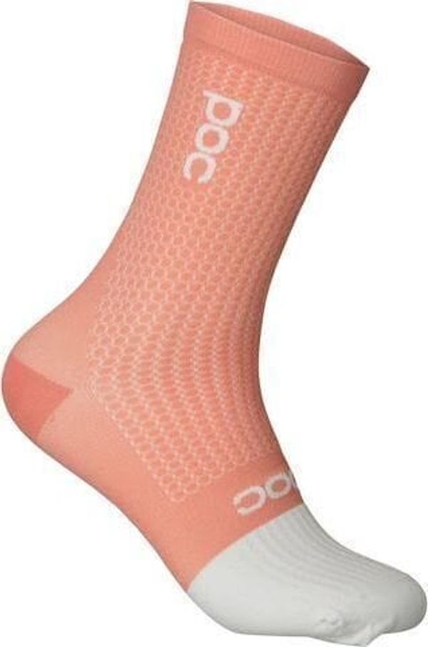 POC POC Flair Sock Mid Rock Salt/Hydrogen White L Kolesarske nogavice