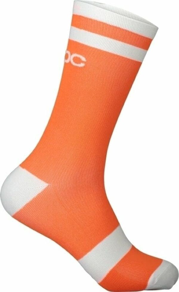 POC POC Lure MTB Long Sock Zink Orange/Hydrogen White S Kolesarske nogavice