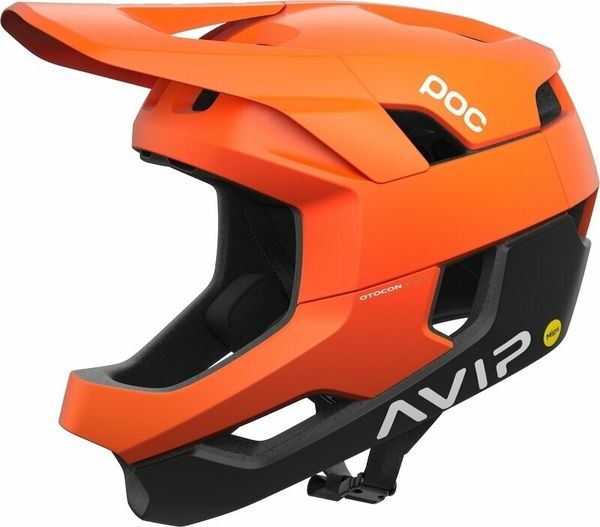 POC POC Otocon Race MIPS Fluorescent Orange AVIP/Uranium Black Matt 55-58 Kolesarska čelada