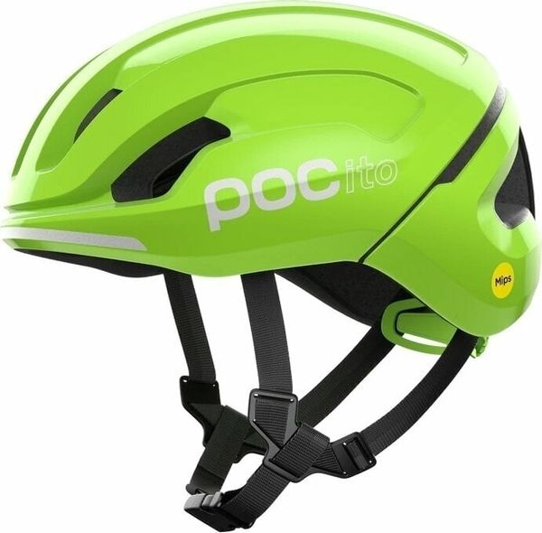 POC POC POCito Omne MIPS Fluorescent Yellow/Green 48-52 Otroška kolesarska čelada