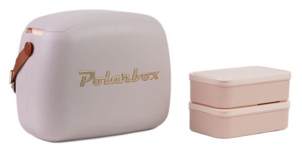 Polarbox Polarbox Urban Retro Cooler Bag 6L Perla Gold