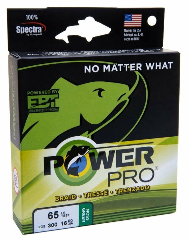 PowerPro PowerPro Braided Line Moss Green 0,10 mm 5 kg 135 m