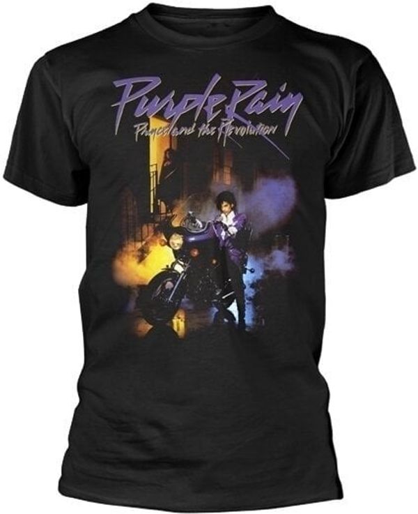 Prince Prince Majica Purple Rain Unisex Black 2XL