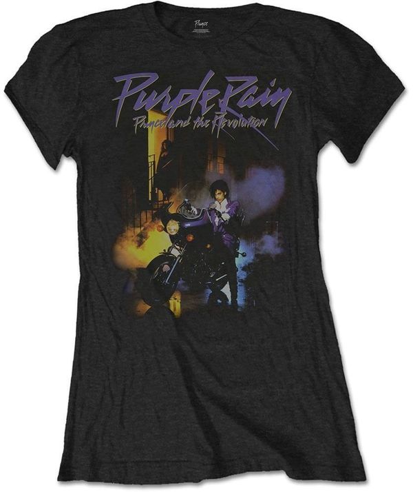 Prince Prince Majica Purple Rain Womens Black M