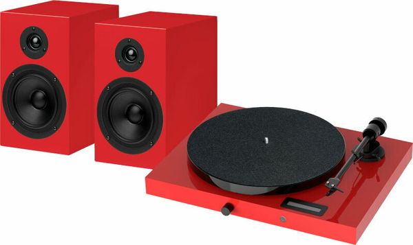 Pro-Ject Pro-Ject Juke Box E1 + Speaker Box 5 OM5e High Gloss Red