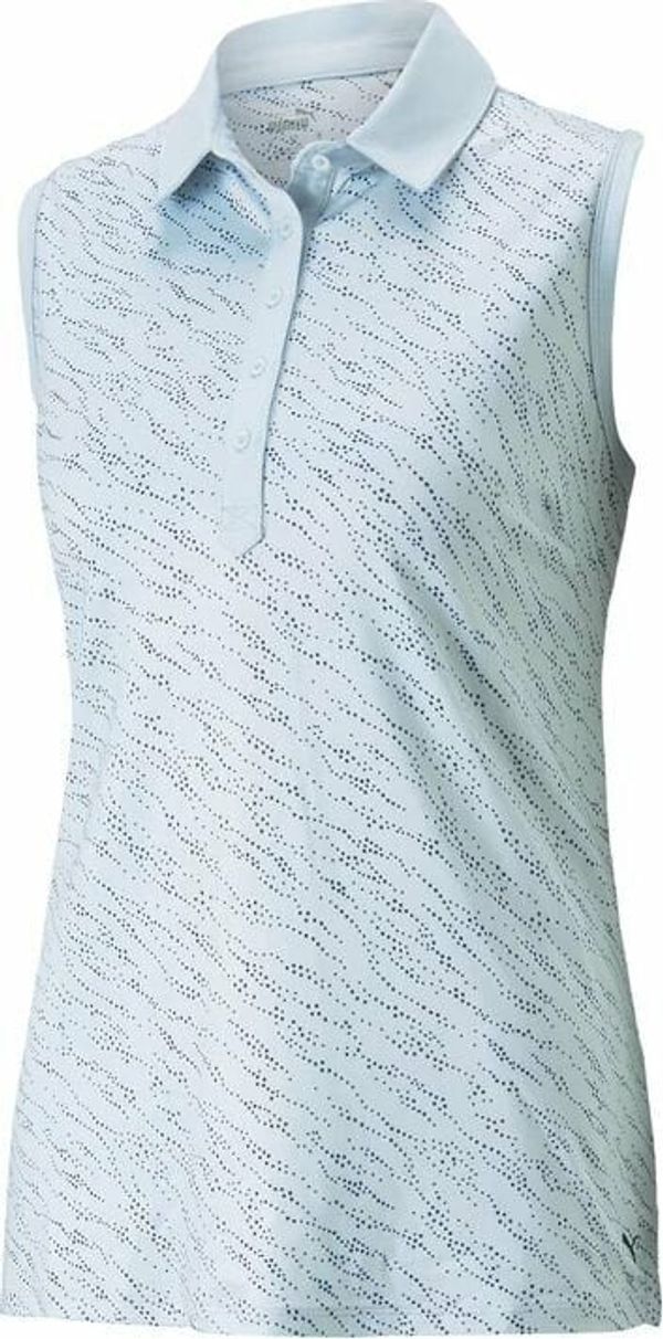 Puma Puma Womens Cloudspun Whitewater Sleeveless Lucite/Navy Blazer L Polo majice