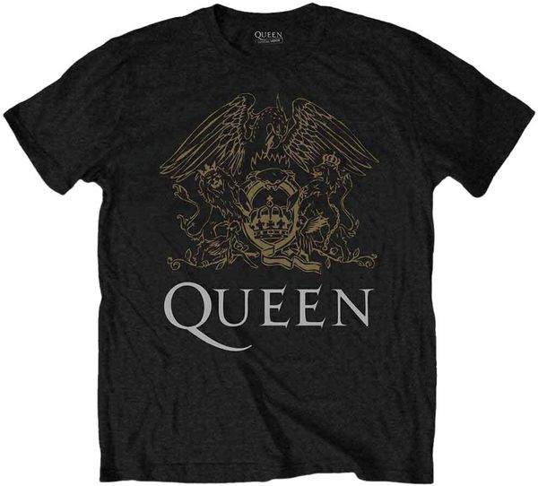 Queen Queen Majica Crest Unisex Black M