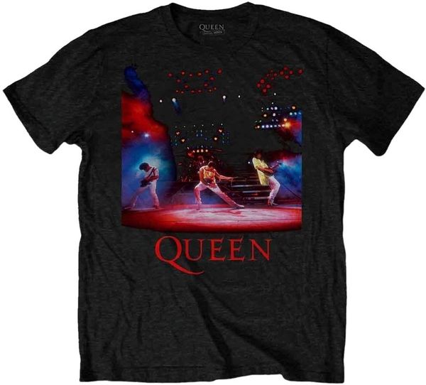 Queen Queen Majica Live Shot Spotlight Unisex Black 2XL