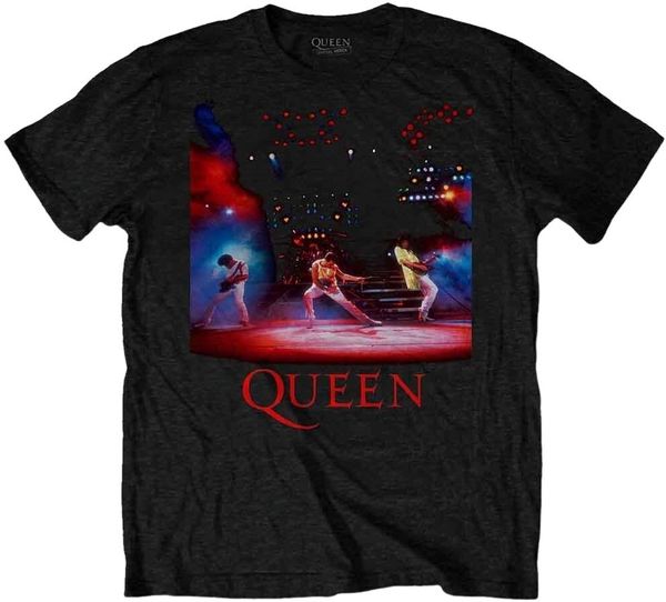 Queen Queen Majica Live Shot Spotlight Unisex Black XL