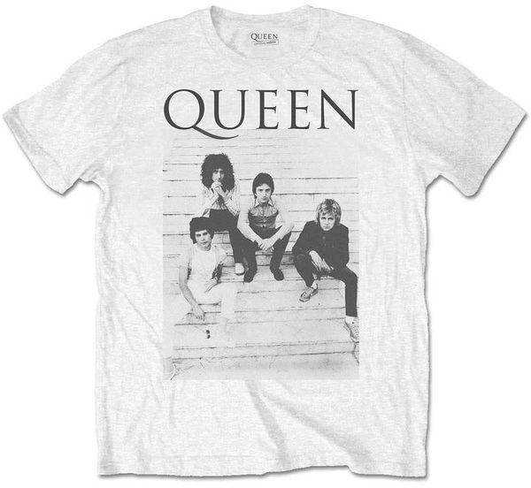 Queen Queen Majica Stairs Unisex White XL