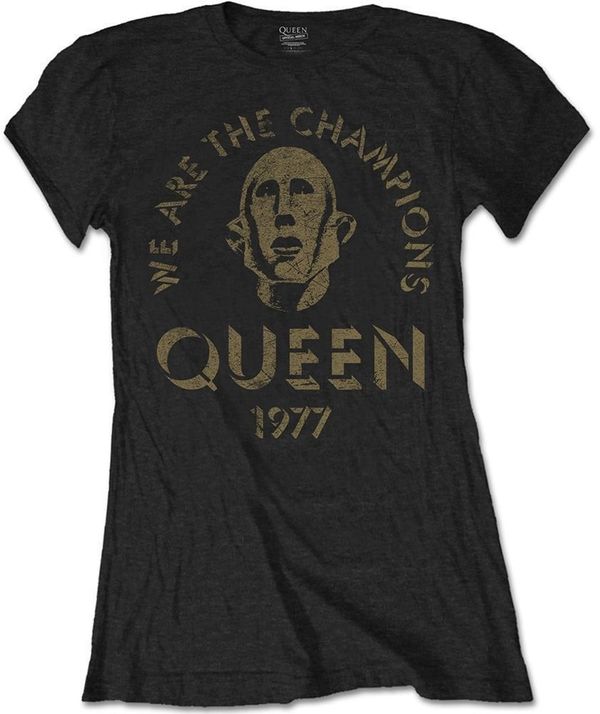 Queen Queen Majica We Are The Champions Womens Black 2XL