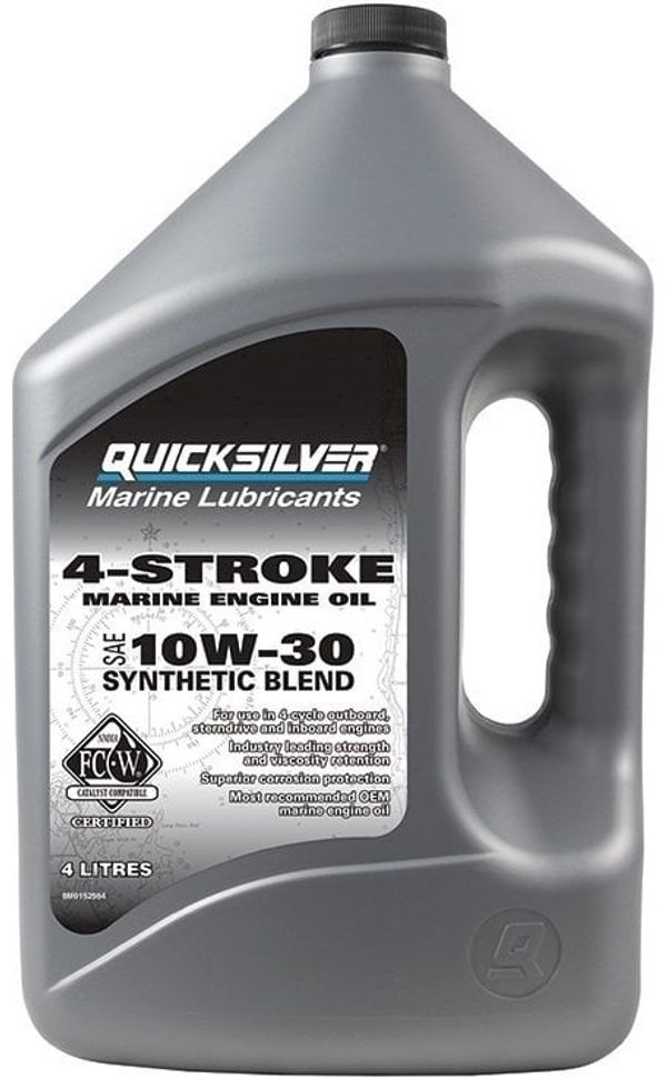 Quicksilver Quicksilver FourStroke Outboard Engine Oil Synthetic Blend 10W30 4 L