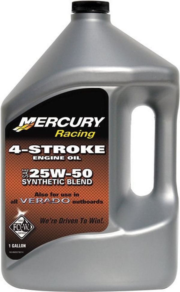 Quicksilver Quicksilver Racing 4-Stroke Marine Oil Synthetic Blend 25W-50 4 L