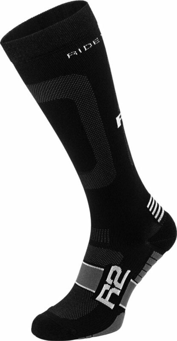 R2 R2 Power Bike Socks Black/White M Kolesarske nogavice