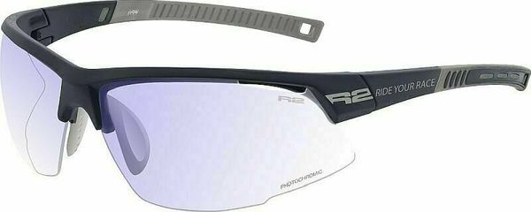 R2 R2 Racer Charcoal Black/Clear To Grey Photochromatic/Bluelight Blocker Kolesarska očala