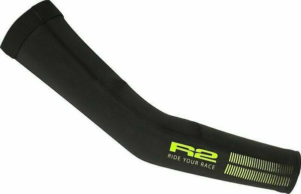 R2 R2 Rupet Arm Warmers Black/Neon Yellow M Kolesarske rokavi