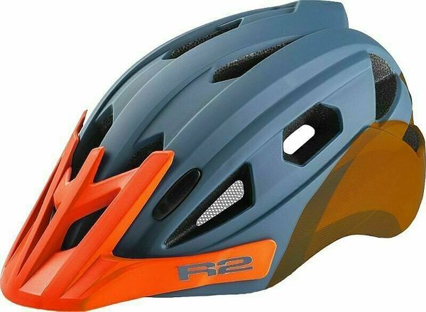 R2 R2 Wheelie Helmet Petrol Blue/Neon Orange M Otroška kolesarska čelada